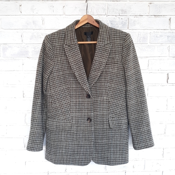 J. Crew Collection Wool Houndstooth Blazer